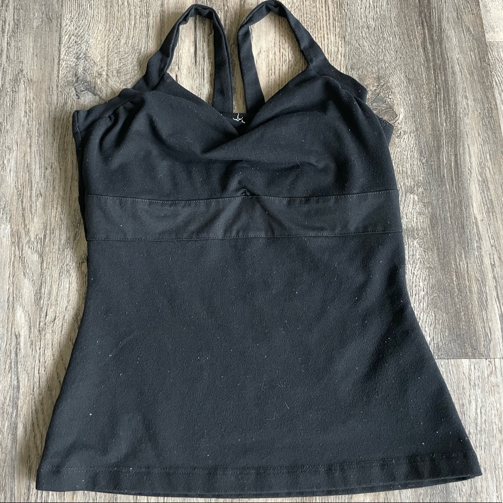 Prana Black Fitted Tank, size medium
